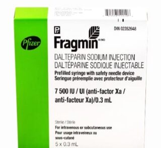 Dalteparin Sodium Fragmin SC 7500 IU Injection (1)