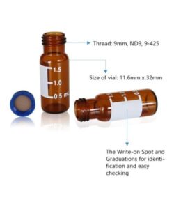 HPLC Vials Autosampler 2ml Amber Glass 2