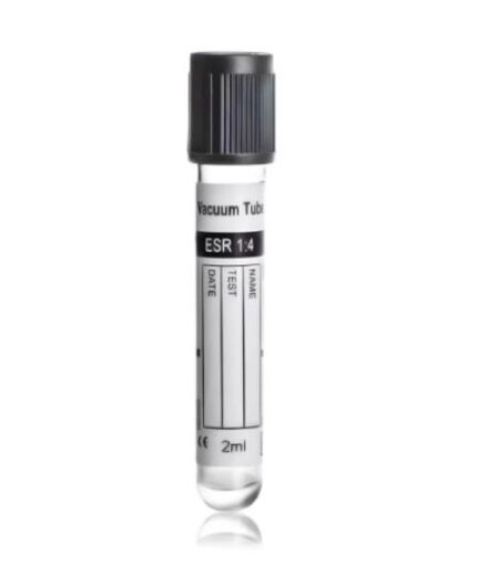 Vacuum ESR Tubes with Sodium Citrate 3.8% 1