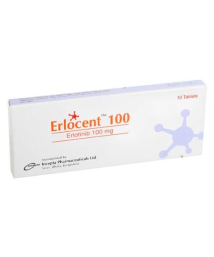 Erlotinib Erlocent 100 mg Tablet
