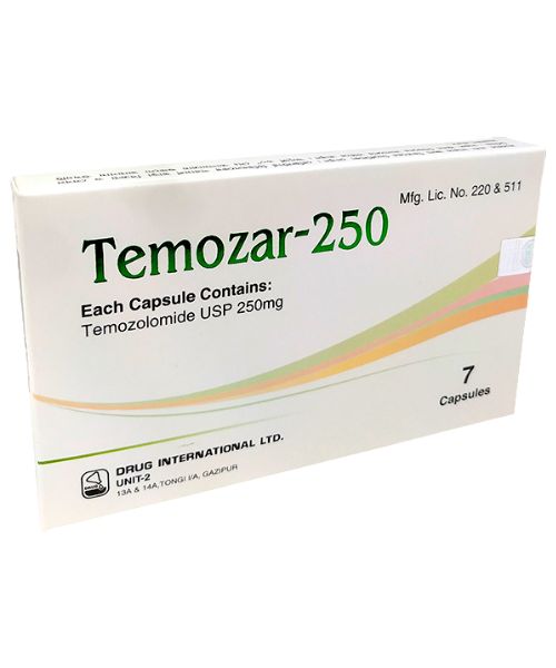 Temozolomide Temozar 250 mg Capsule
